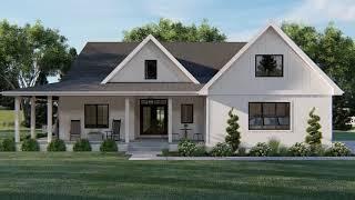 3 Bedroom House Design | Modern Farmhouse Plan 62863DJ with Wraparound Front Porch from ADHousePlans