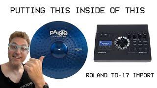 Importing my Paiste Ride Cymbal into my Roland TD-17 Drum Module