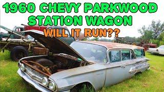 Will it Run?? 1960 Chevy Parkwood Station Wagon Fresh out of South Dakota. 283 V8