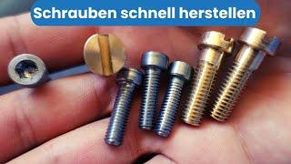 Schrauben einfach und schnell selber herstellen