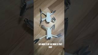 DJI mini 2 vr DJI mini 3 pro size #dji #djimini #djimini2 #djimini3 #djimini3pro #drone #drones