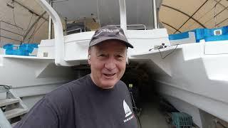 Catamaran Ready for Bottom Paint After 7 Years of Building from Scratch Ep 364