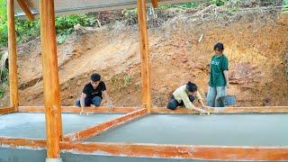 Make the floor with cement to create perfection for the house || SUNG A PAO HG