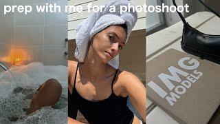 prep with me for a shoot day as a model