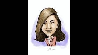 Annie Yap Digital caricature on iPad Pro Procreate