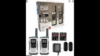 Review of the Motorola T260 Walkie Talkies