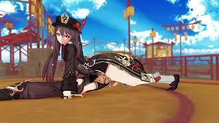 [MMD/Genshin Impact] Hu Tao Headscissor and neck snap