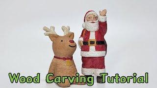 Woodcarving Basics-Making Rudolph