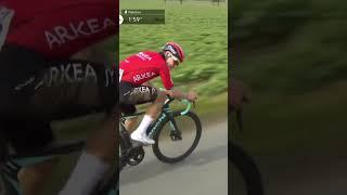 Pro cyclist breaks his handlebars twice!