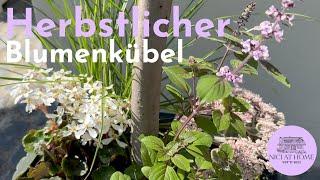 Herbstlicher Blumenkübel - Herbst DIY Deko für Terrasse & Eingang