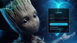 Create This Amazing Aveneger Endgame Groot Login Form With HTML & CSS