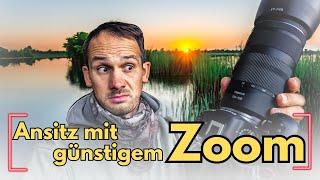 Mit einem günstigem Telezoom am Teich. Ob das gut geht???