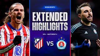 Atlético Madrid vs. Slovan Bratislava: Extended Highlights | UCL League Phase MD 6 | CBS Sports