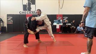 Men White Belt Middleweight (182lbs) Masters 2 (35+) Checkmat BJJ Tournament Match 2