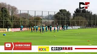 Kaizer Chiefs warm-up and training session in preparation for Marumo Gallants