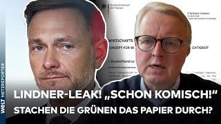 CHRISTIAN LINDNER: Papier zur "Wirtschaftswende" durchgestochen! Befeuern die Grünen das Ampel-Aus?