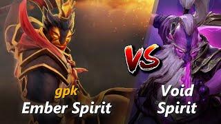 How to Ember Spirit mid vs Void Spirit (feat. gpk) | First 10 minutes