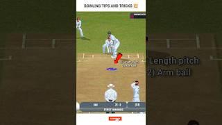 Real cricket 22 - Test Match Spin Bowler tips And tricks  #shorts