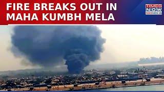 Massive Fire Breaks Out At Mahakumbh Mela, Efforts Underway To Extinguish Fire | Breaking News