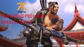 FNATIC IDDQD PRO HANZO [69 Kills / 0 death] - OVERWATCH