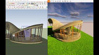 BAMBOO RESTAURANT / 3D SKETCHUP AND ENSCAPE