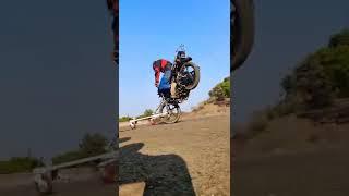 ||INDIA'S FIRST STOPIE MACHINE|| #stunt #reels #shorts #splendor #wheelie