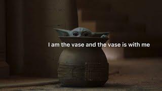 Baby yoda with subtitles