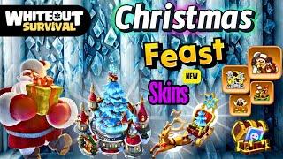 Whiteout Survival • Wow!! Christmas Feast Event Guide • New March & Castle Skins | New Emoji's 