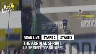 The arrival sprint/Le print d'arrivée - Étape 2 / Stage 2 #TDF2022