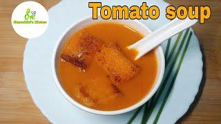 Tomato soup Recipe/Easy and Tasty Tomato soup/Sharadhini's kitchen