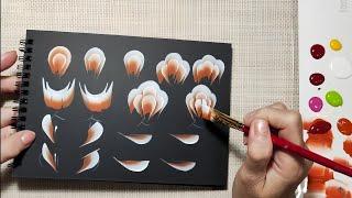 ［手繪溫度］玫瑰花彩繪分享#熱門#Acrylic#painting#diy#玫瑰#tutorial@flower#熱門