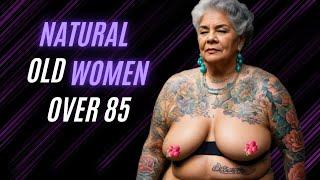 Natural Older women Over 85  The Vibrant Tale of an 85-Year-Old Tattoo Enthusiast #naturaloldwoman