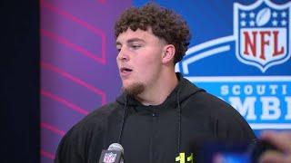 Michigan DL Mason Graham Talks at the NFL Scouting Combine