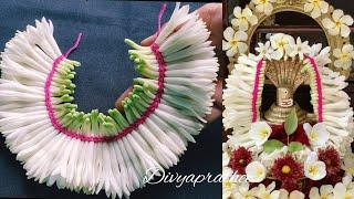 Easy flower veni/DIY flower garland/sampangi/Tuberose flower garland/flower mala for god/poo malai