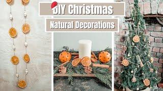 DIY Natural Christmas Decorations | Scandinavian Inspired Christmas Decor | Eco-friendly Decor