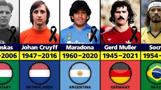 The Greatest Football Players Who Have Died.