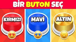 Bir BUTON Seç...! Kırmızı, Mavi veya Altın ️⭐️ Ne Kadar Şanslısın? 