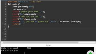 C Online Compiler (screen demo)