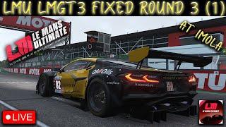 Le Mans Ultimate (LMU) LMGT3 Fixed Online Championship at Imola | Round 3 (1) | Corvette GT3 Action!