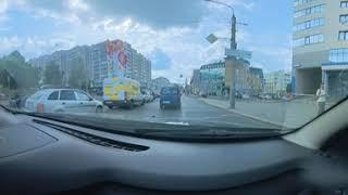 Едем по городу Кирову к подологу.  Смотреть в 4К. Крутите экран и смотрите по сторонам.