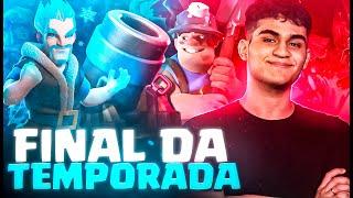 TUDO OU NADA EM BUSCA DO TOP 1 GLOBAL NO ULTIMO DIA DE TEMPORADA (3750+) 06am - CLASH ROYALE AO VIVO