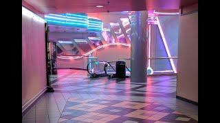 Break My Stride playing in an empty mall