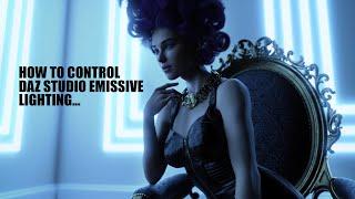 How To Control DAZ Studio Emissive Lighting