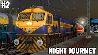 Indian Railways Train Simulator 2024 Gameplay || Parallel run + High Speed Crossings || Night Action