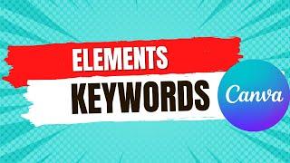 Best Canva Elements Keywords List