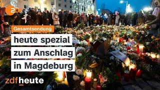 ZDFheute spezial: Fünf Tote und 200 Verletzte nach Anschlag auf Magdeburger Weihnachtsmarkt