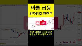 아톤 주가 전망. 양자암호 관련주. 양자컴퓨터 관련주.