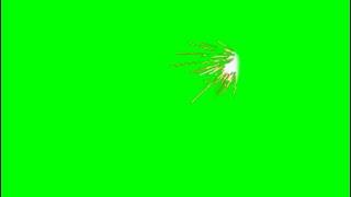 Green Screen bullet impacts and sparks