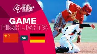 China vs. Germany | 2025 World Baseball Classic Qualifier Highlights