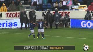 Medio Tiempo.- Cruz Azul 3 - Chivas 1